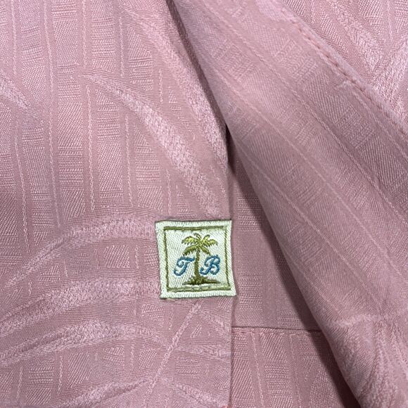 Tommy Bahama Men's XXL 100% Silk Camp Shirt Peach Preppy - Picture 2 of 9